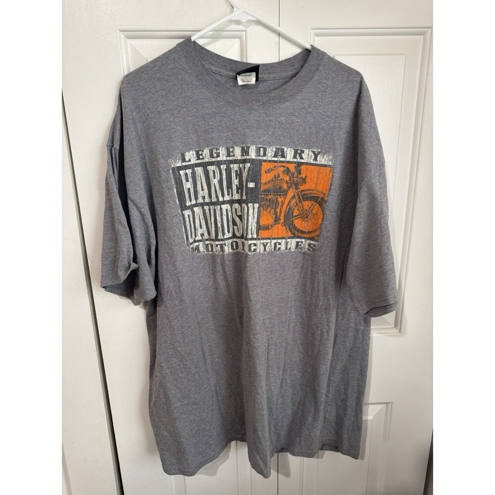 Harley Davidson Graphic T-Shirt Gatlinburg TN Size 3XL Gray